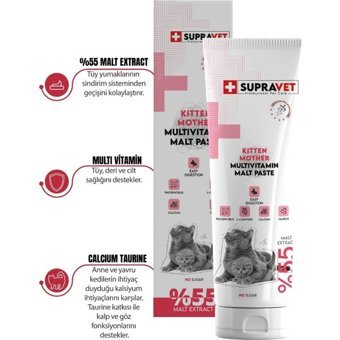 Supra Vet Multivitamini Bağışıklık Güçlendirici Yetişkin Kedi Vitamini Macun 100 gr
