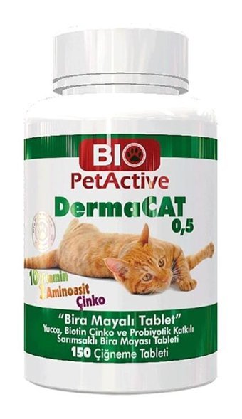 Bio Pet Active Multivitamin Bağışıklık Güçlendirici Yavru-Yetişkin Kedi Vitamini Tablet 150 Adet