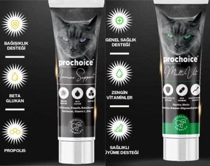 Prochoice Multivitamini Bağışıklık Güçlendirici Yavru-Yetişkin Kedi Vitamini Macun 100 ml