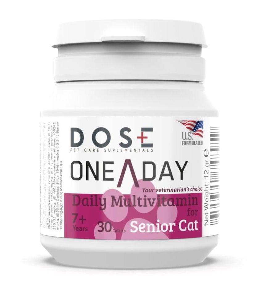 Dose Multivitamini Bağışıklık Güçlendirici Yaşlı Kedi Vitamini Tablet 30 Adet
