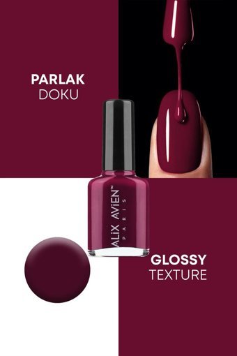 Alix Avien 21 Bordo Parlak Kalıcı Oje