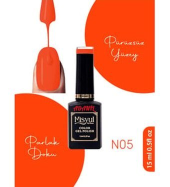 Adanil N05 Koyu Turuncu Neon Kalıcı Oje