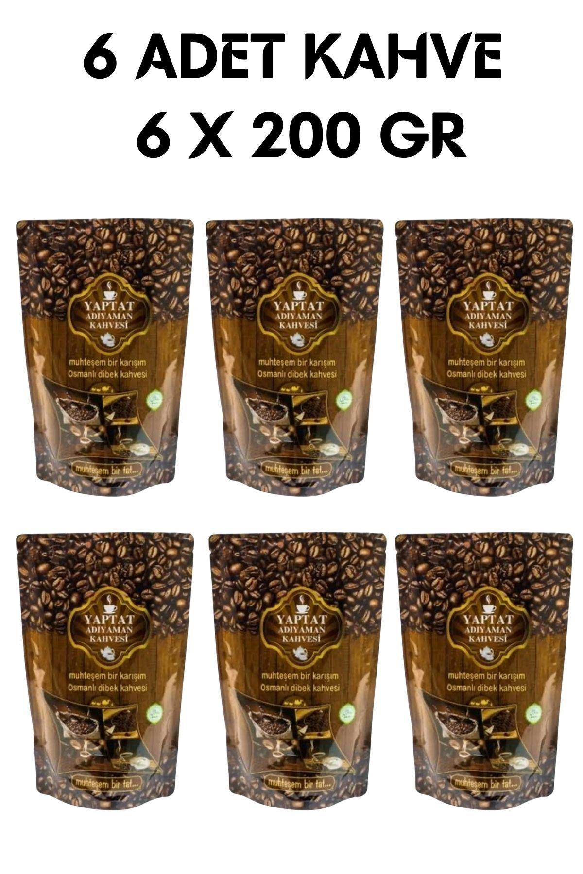 Yaptat Dibek Orta Kavrulmuş Türk Kahvesi 6x200 gr