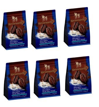 Kervansaray Damla Sakızlı Orta Kavrulmuş Türk Kahvesi 6x200 gr