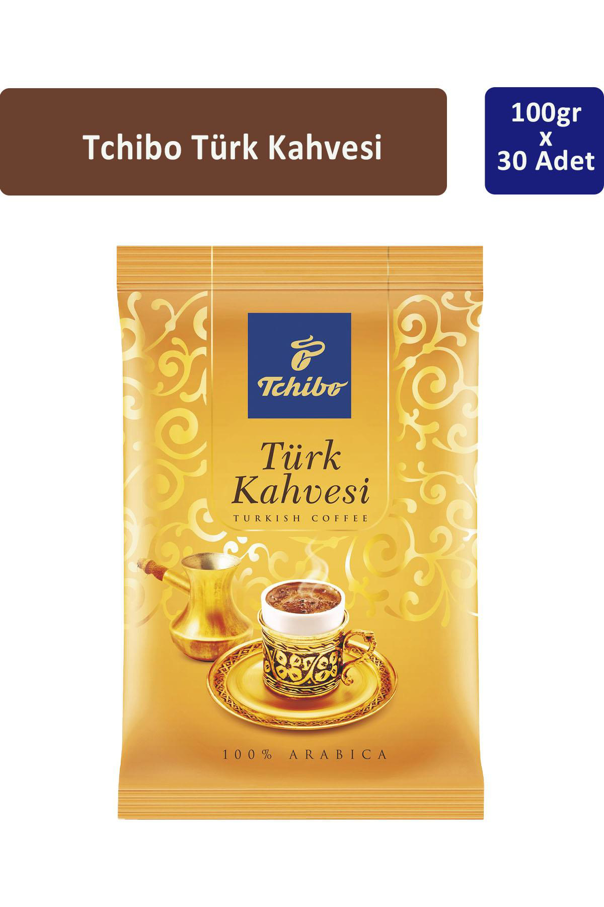 Tchibo Sade Çifte Kavrulmuş Türk Kahvesi 30x100 gr