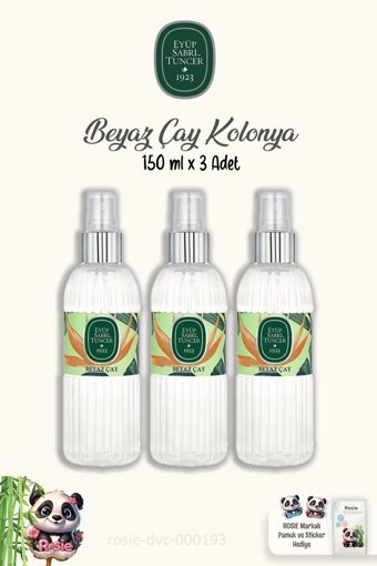 Eyüp Sabri Tuncer Beyaz Çay Sprey Plastik Şişe Kolonya 3x150 ml