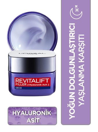 L'oréal Paris Revitalift Filler Yoğun Dolgunlaştırıcı Nemlendirici Tüm Ciltler Anti-Aging Kırışıklık Giderici Boyun-Yüz Krem 50 ml