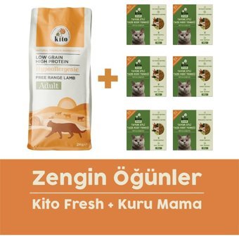 Kito Tavuklu Düşük Tahıllı Yetişkin Kuru Kedi Maması 2 kg