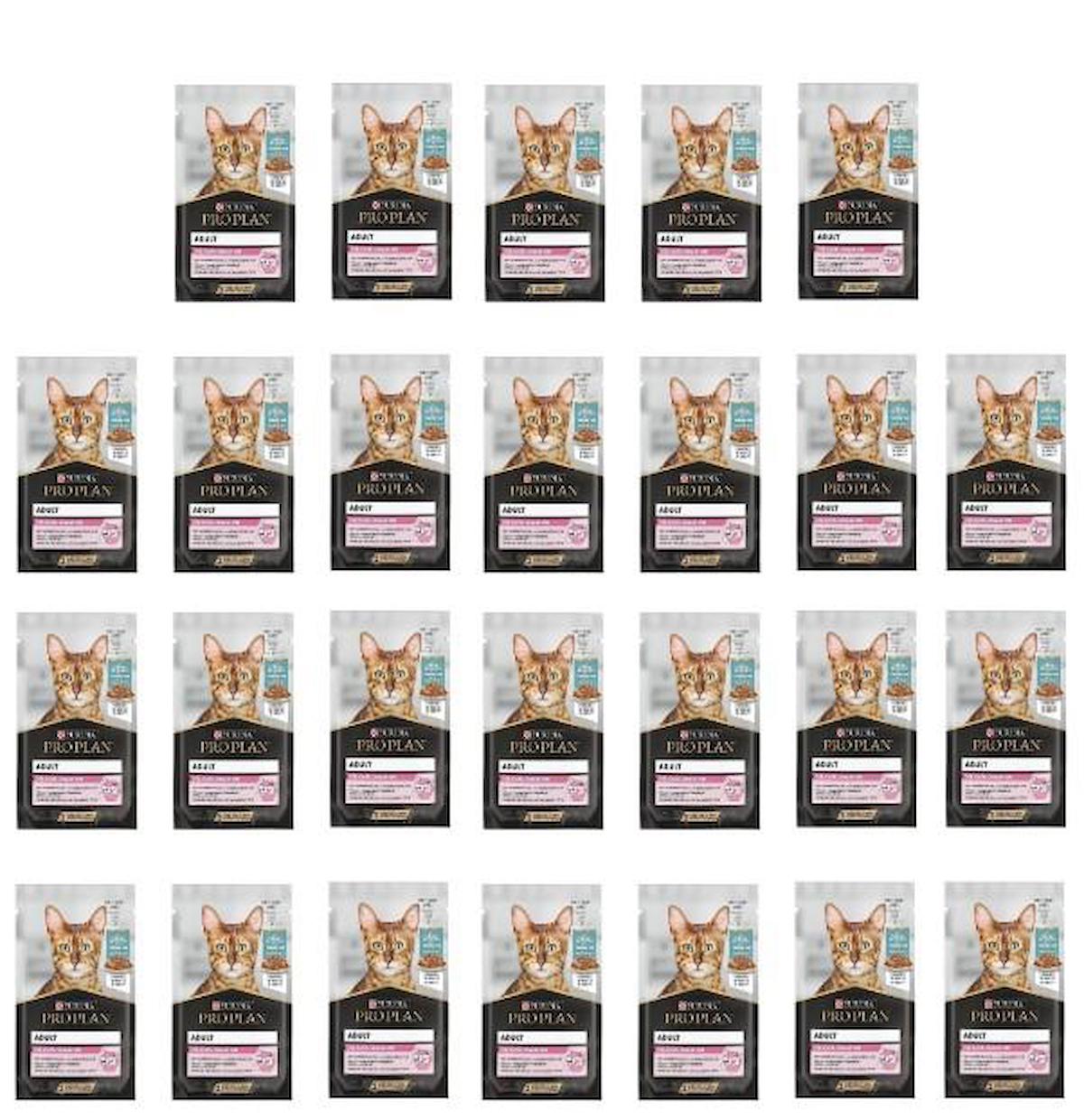 Pro Plan Pouch Delicate Okyanus Balıklı Tahılsız Yetişkin Kuru Kedi Maması 26x85 gr