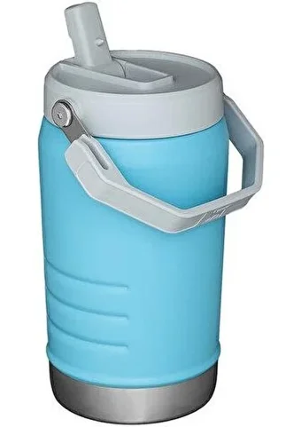 Stanley The IceFlow Flip Straw Jug Pipetli Çelik 1.19 lt Matara Pipetli Termos Mavi