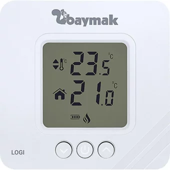 Baymak Logi 30 Derece 0.1 Derece Hassasiyet Kablosuz Dijital Termostat