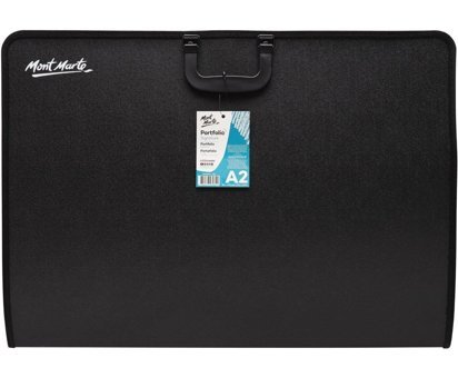 Mont Marte Signature Fermuarlı Siyah Plastik Resim Çantası 42x59.4 cm
