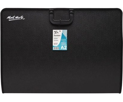 Mont Marte Signature Fermuarlı Siyah Plastik Resim Çantası 42x59.4 cm