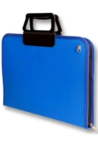 Avda Fermuarlı Mavi Plastik Resim Çantası 37x54 cm
