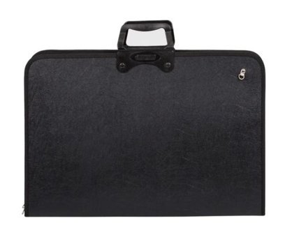 Bigpoint Fermuarlı Siyah Karton Resim Çantası 38x55 cm
