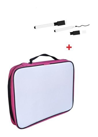 Hein Fermuarlı Pembe Resim Çantası 4x27x35 cm