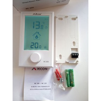Rcon Rc 225 32 Derece 0.3 Derece Hassasiyet Kablolu Dijital Termostat