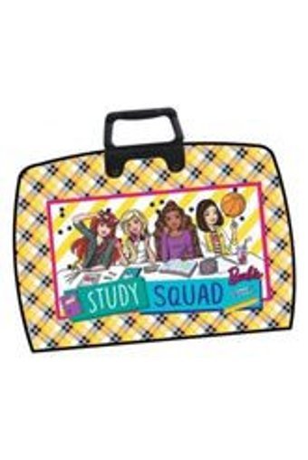 Abka Barbie Desenli Turuncu Plastik Resim Çantası 38x55 cm