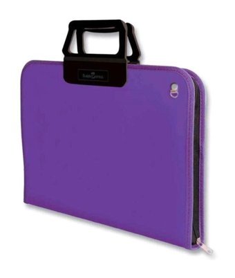 Abka Pro Art Fermuarlı Mor Plastik Resim Çantası 35x50 cm