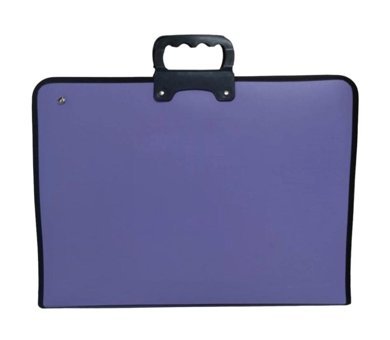Stilo Fermuarlı Mor Plastik Resim Çantası 37x45 cm