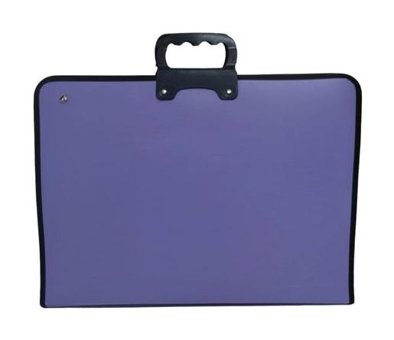 Stilo Fermuarlı Mor Plastik Resim Çantası 37x45 cm