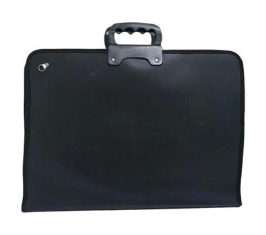 Stilo Fermuarlı Siyah Plastik Resim Çantası 50x70 cm