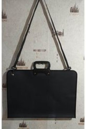 Tml Fermuarlı Siyah Plastik Resim Çantası 38x55 cm
