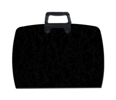 Abka Fermuarlı Siyah Plastik Resim Çantası 38x55 cm