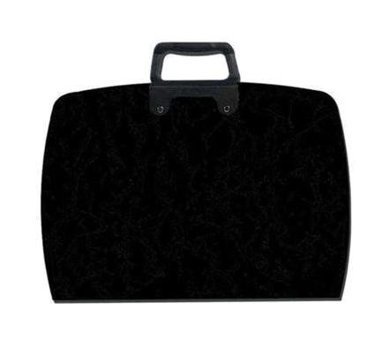 Abka Fermuarlı Siyah Plastik Resim Çantası 38x55 cm