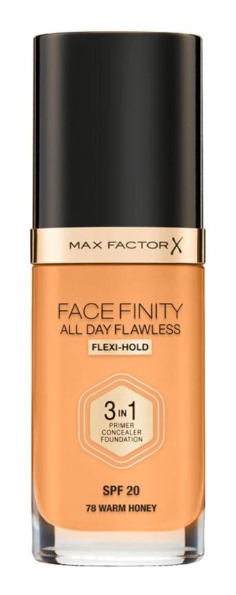 Max Factor Face Finity All Day Flawless 78 Warm Honey Su Bazlı Güneş Koruyuculu Vegan Likit Serum Fondöten 30 ml