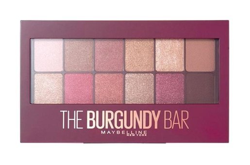 Maybelline New York The Burgundy Bar Toz Simli Işıltılı-Mat Palet Göz Farı