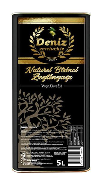 Deniz Zeytincilik Naturel Teneke Birinci Zeytinyağı 5 lt