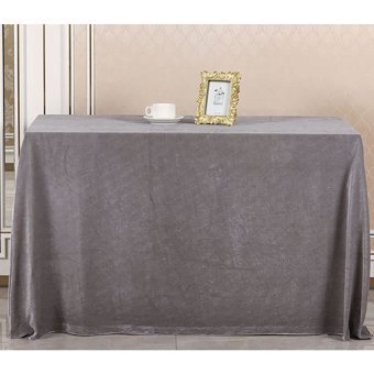 Generic Keten 200x250 cm Dikdörtgen Masa Örtüsü Antrasit