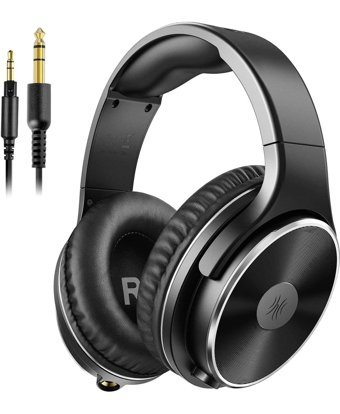 Oneodio Studio Hi-Fi 3.5 mm Gürültü Önleyici Mikrofonlu Kablolu Kulak Üstü Kulaklık Siyah