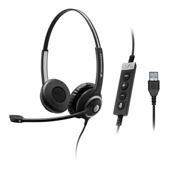 Sennheiser SC 260 USB Gürültü Önleyici Mikrofonlu Kablolu Kulak Üstü Kulaklık Siyah