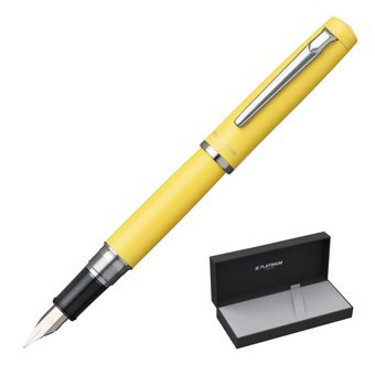 Platinum PNB-5000 68-2 Procyon Paslanmaz Çelik F Uç Sarı Dolma Kalem