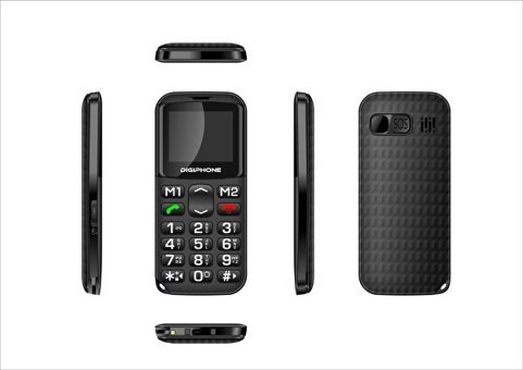 Digiphone S400 2.5 inç Tuşlu Cep Telefonu Siyah