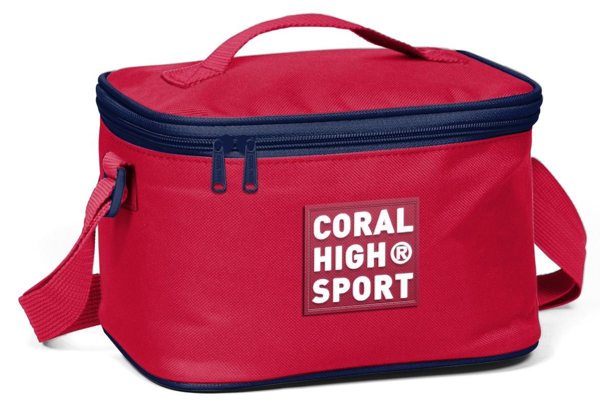 Coral High 22892 Düz Termoslu Kırmızı - Lacivert Beslenme Çantası