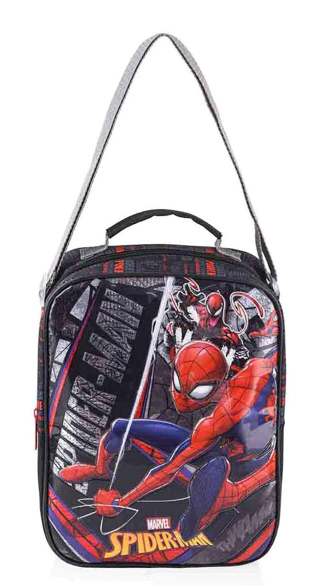 Otto Termoslu Spiderman Siyah Beslenme Çantası