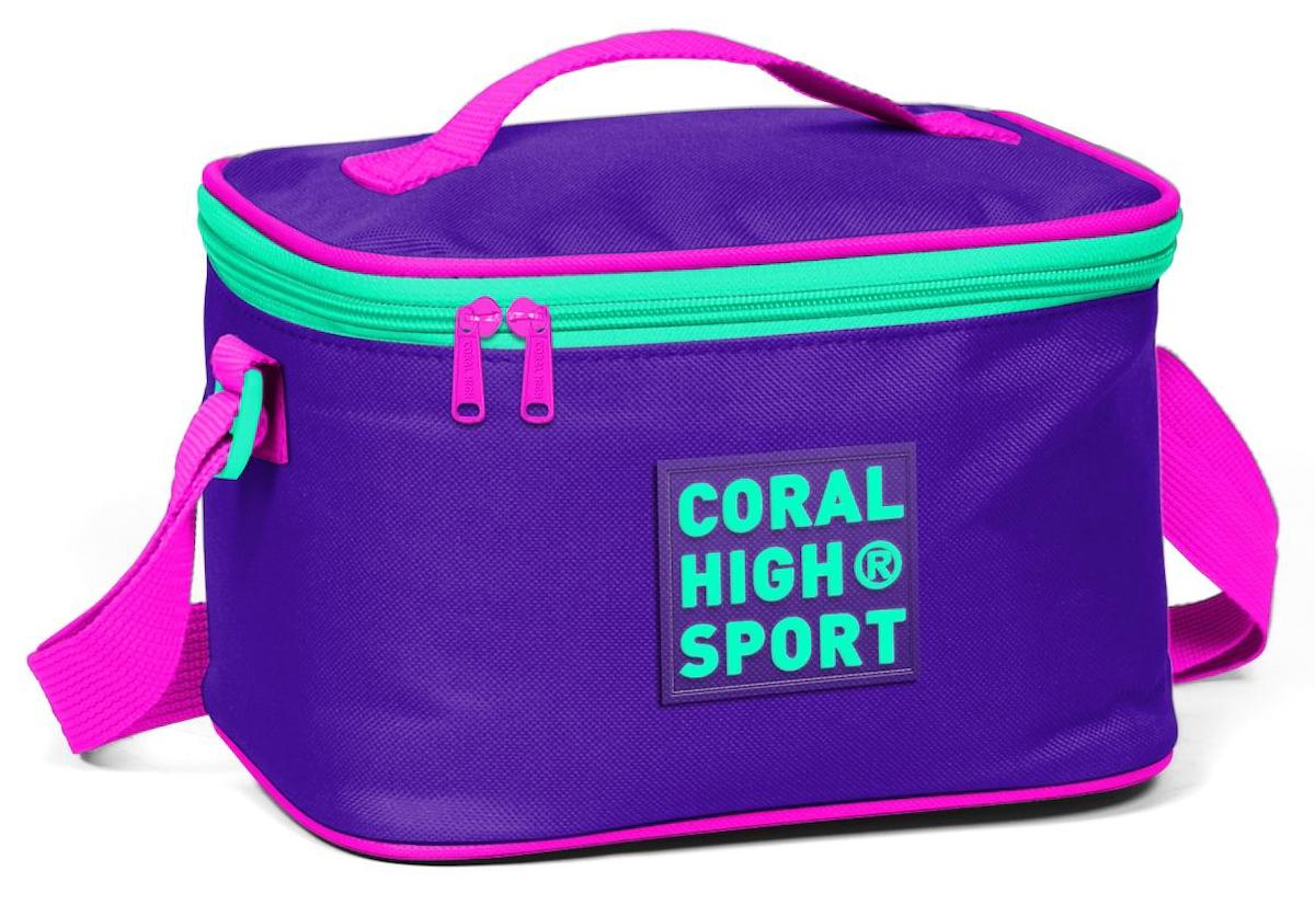 Coral High 22816 Düz Termoslu Mor Beslenme Çantası