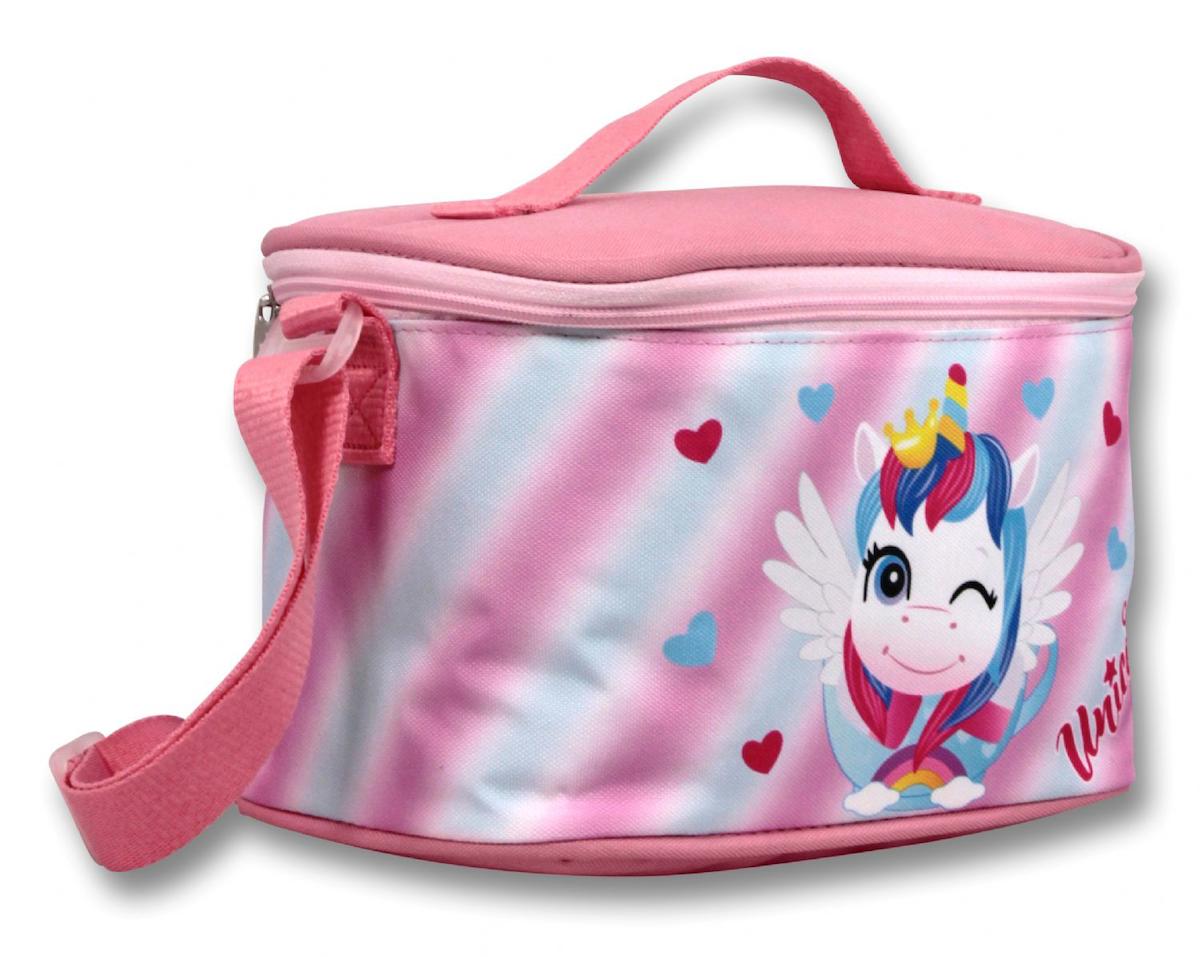 Ümit Çanta Unicorn Termoslu Mor - Pembe Beslenme Çantası