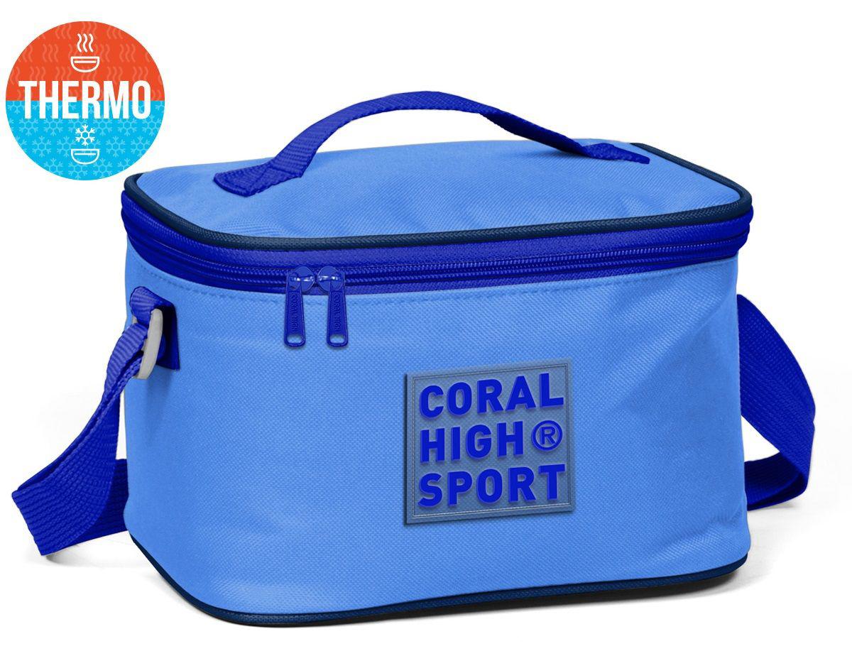 Coral High 22803 Düz Termoslu Mavi Beslenme Çantası