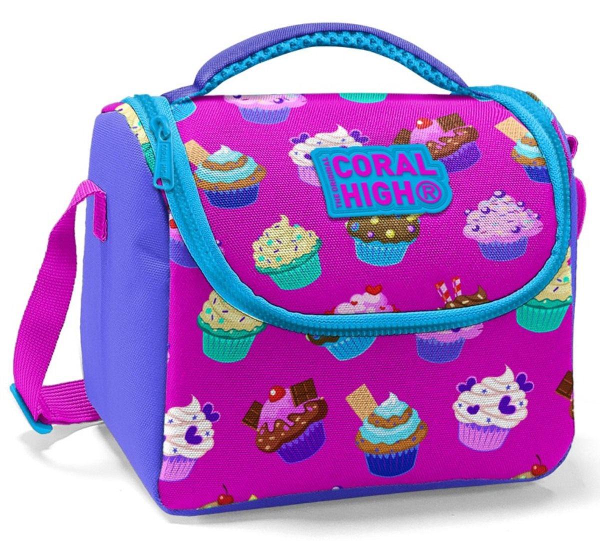 Coral High Cup Cake Termoslu Çok Renkli Beslenme Çantası