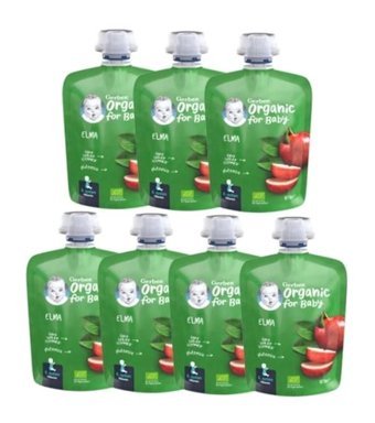 Gerber Püre Laktozsuz Glutensiz Organik Elma Probiyotikli Kaşık Maması 7x90 gr