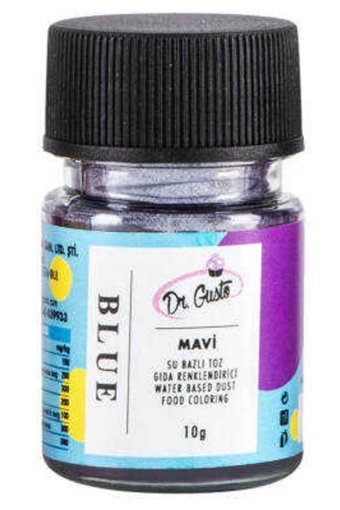 Dr. Gusto Mavi Su Bazlı Toz Gıda Boyası 10 gr