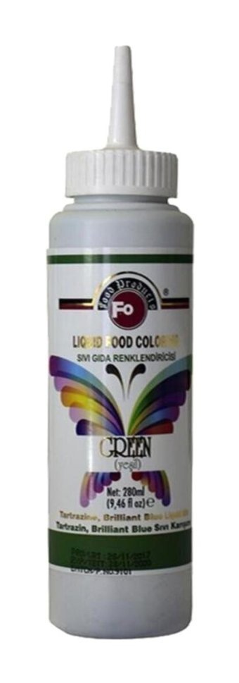 Fo Yeşil Su Bazlı Sıvı Gıda Boyası 280 ml