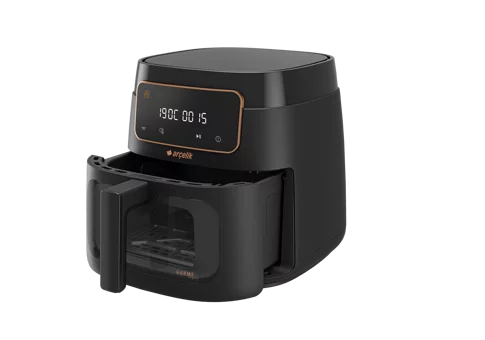 Arçelik GurmeFry XXL Airfryer 7.6 lt Yağlı - Yağsız Fritöz Siyah