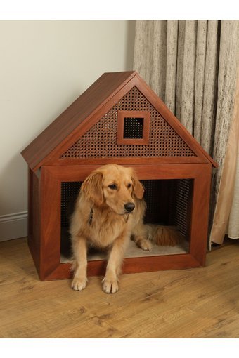 Sofa Mimarlık Büyük Irk Lüx Dış Mekan-İç Mekan Ahşap Köpek Kulübesi