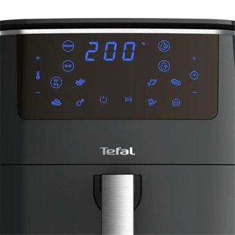Tefal Easy Fry Grill Steam Airfryer 6.5 lt Tek Hazneli Izgara Yapan Yağsız Sıcak Hava Fritözü Siyah