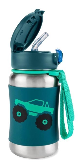 Skip Hop Spark Style Pipetli Akıtmaz Kulpsuz 1 Yaş+ 350 ml Alıştırma Bardağı Yeşil